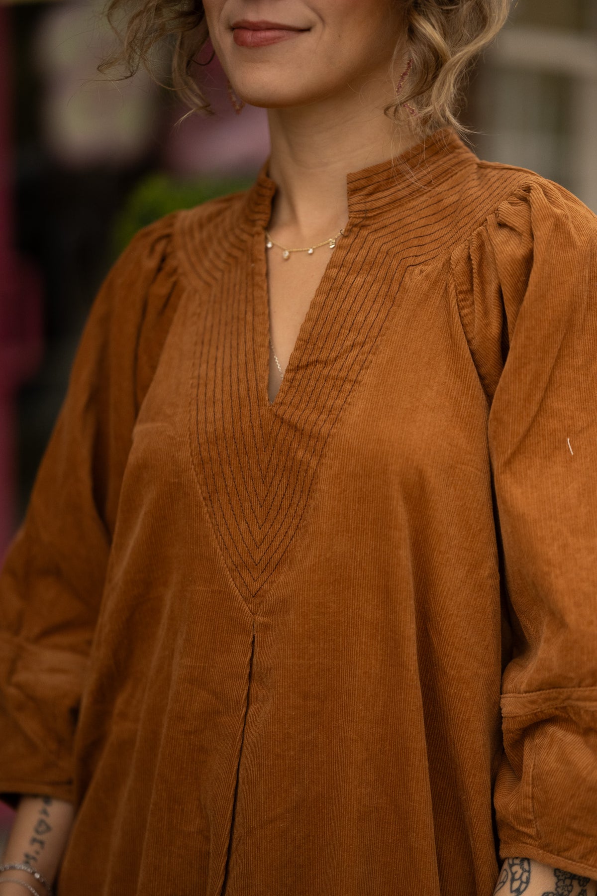 Anical Camel Dress