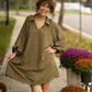 Wisteria Olive Scallop Dress