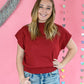 In The Know Top - Merlot -