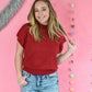 In The Know Top - Merlot -