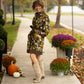 Fleur Olive Floral Dress -