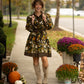 Fleur Olive Floral Dress -
