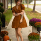 Caroline Camel Dress