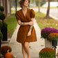 Caroline Camel Dress