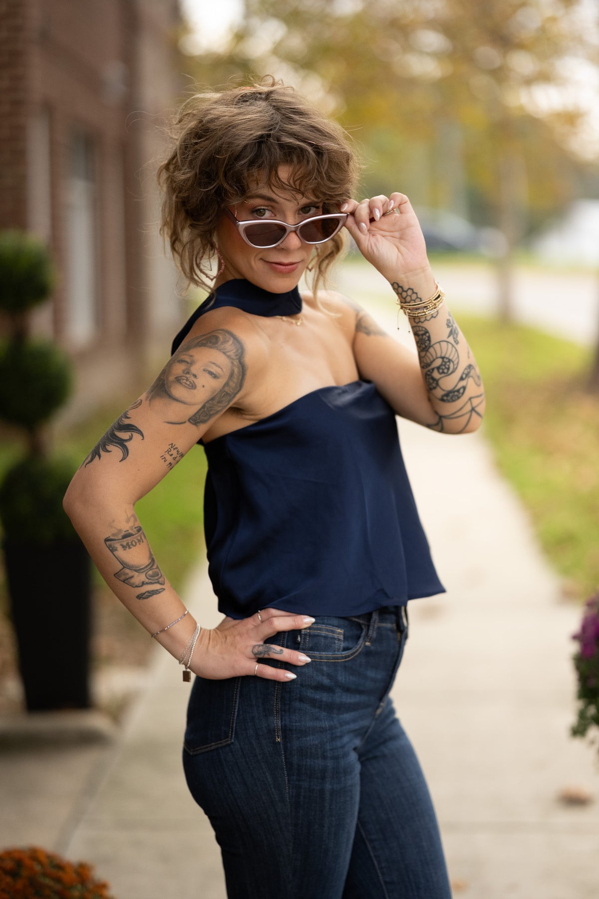Kline Navy Top