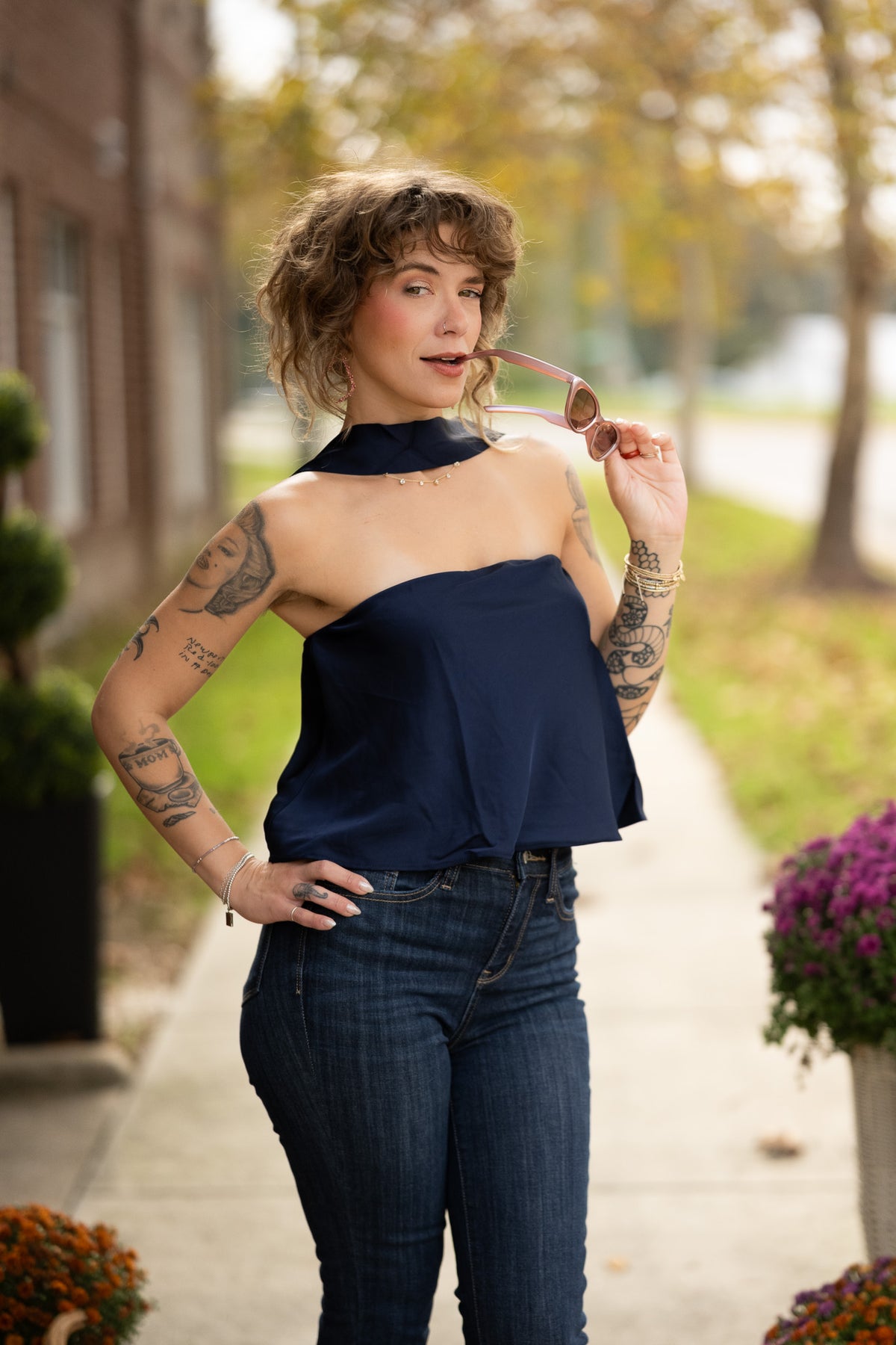 Kline Navy Top