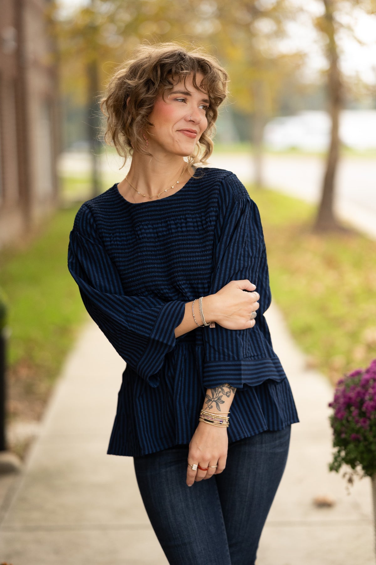 Jayne Stripe Top -