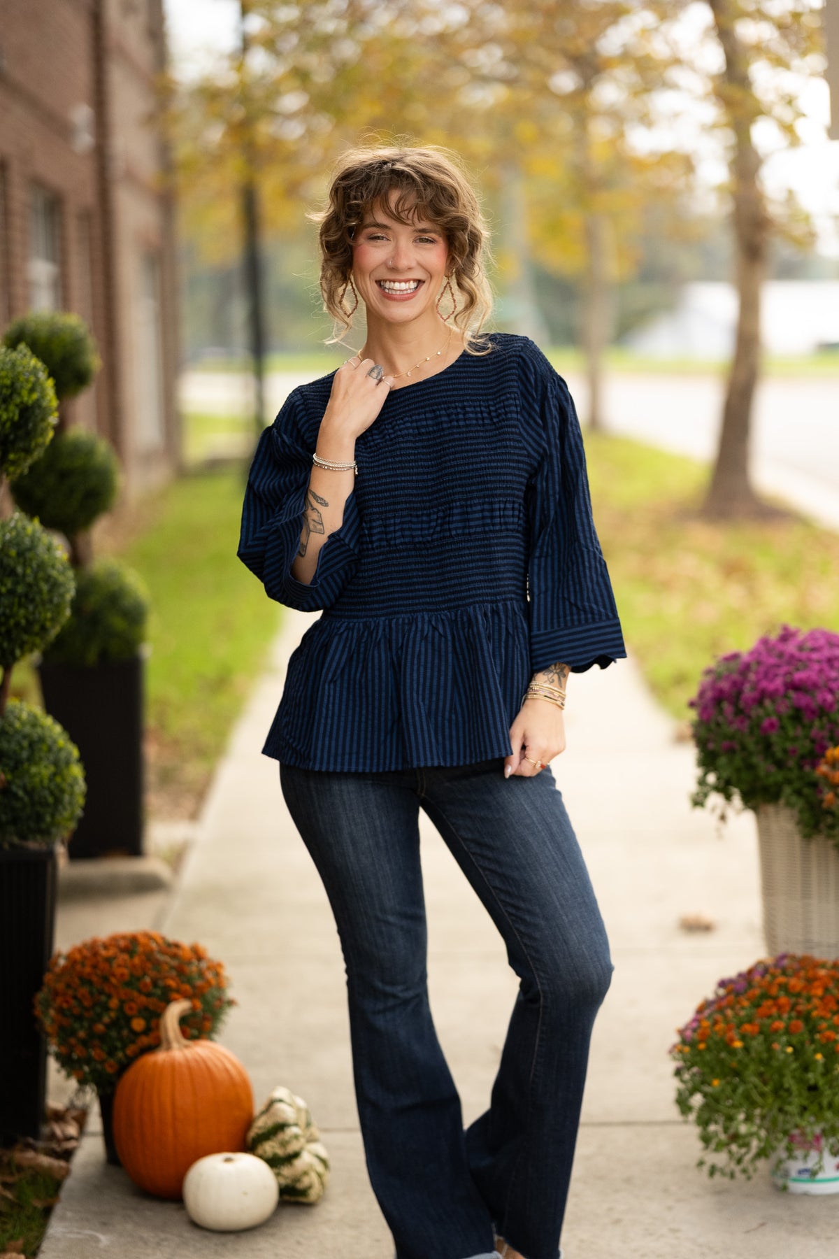 Jayne Stripe Top -