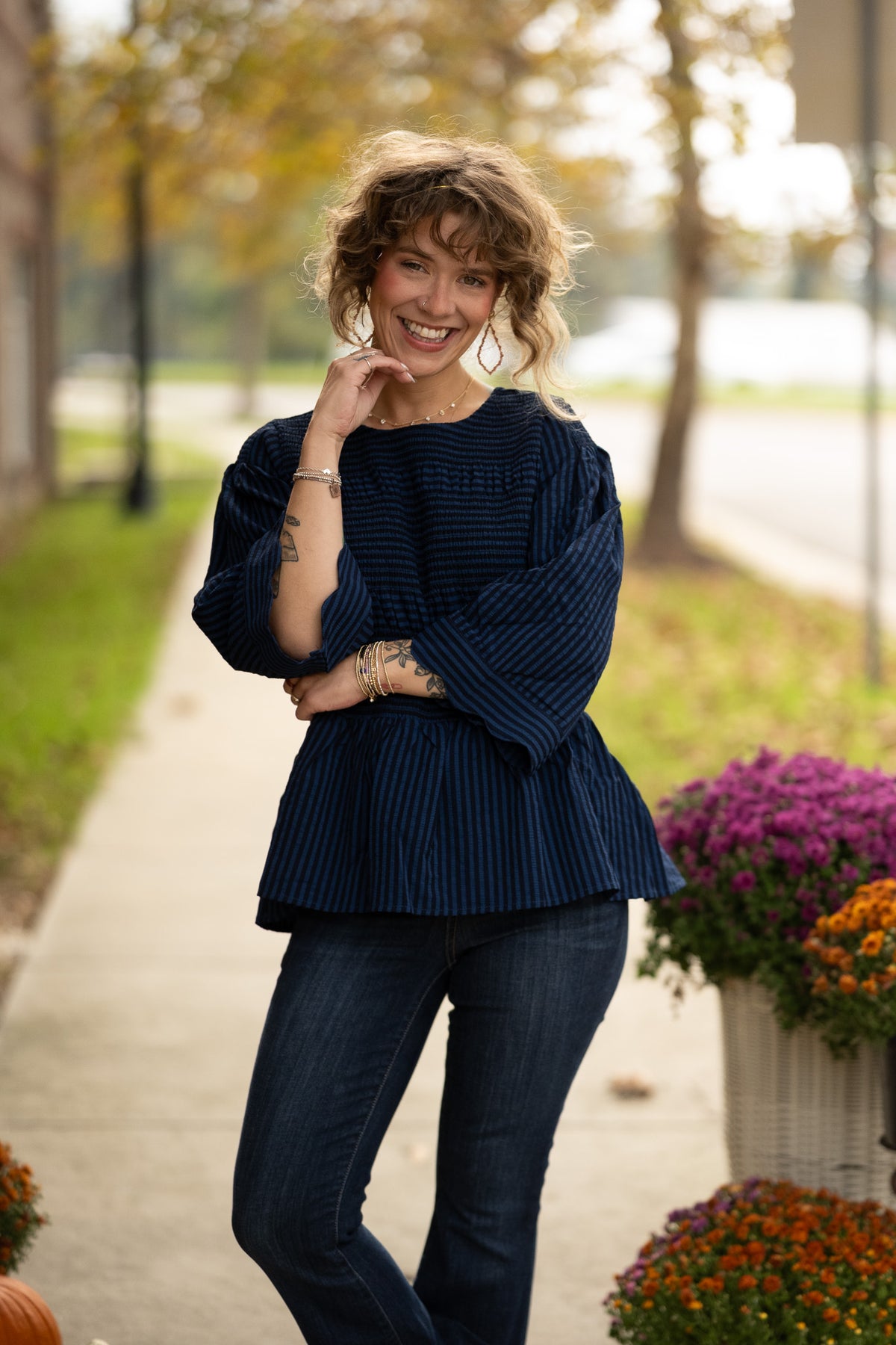 Jayne Stripe Top -