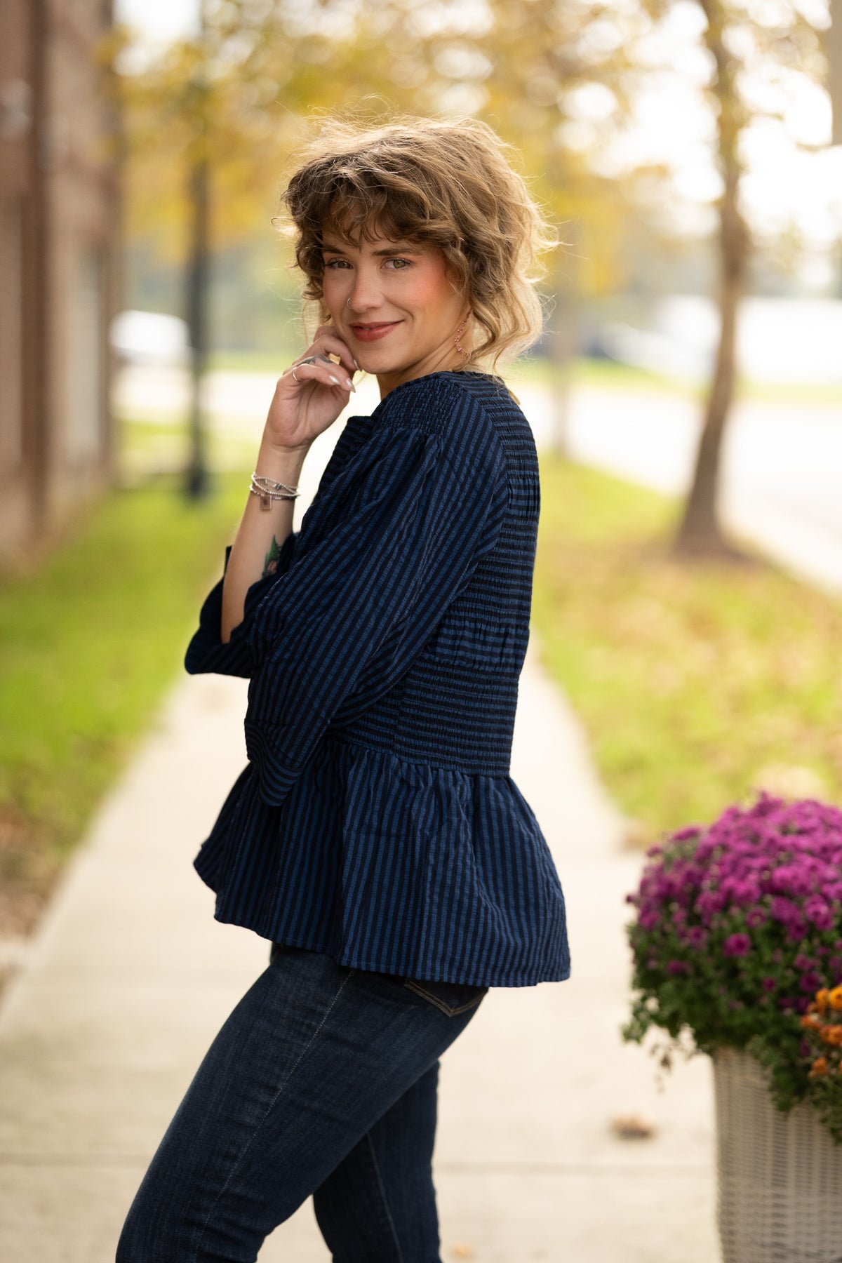 Jayne Stripe Top -