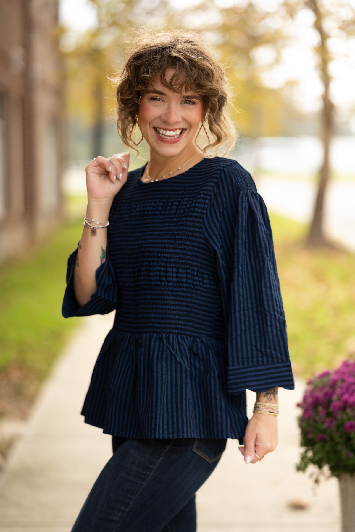 Jayne Stripe Top -