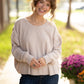 Mineral Wash Waffle Open Back Top