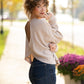 Mineral Wash Waffle Open Back Top