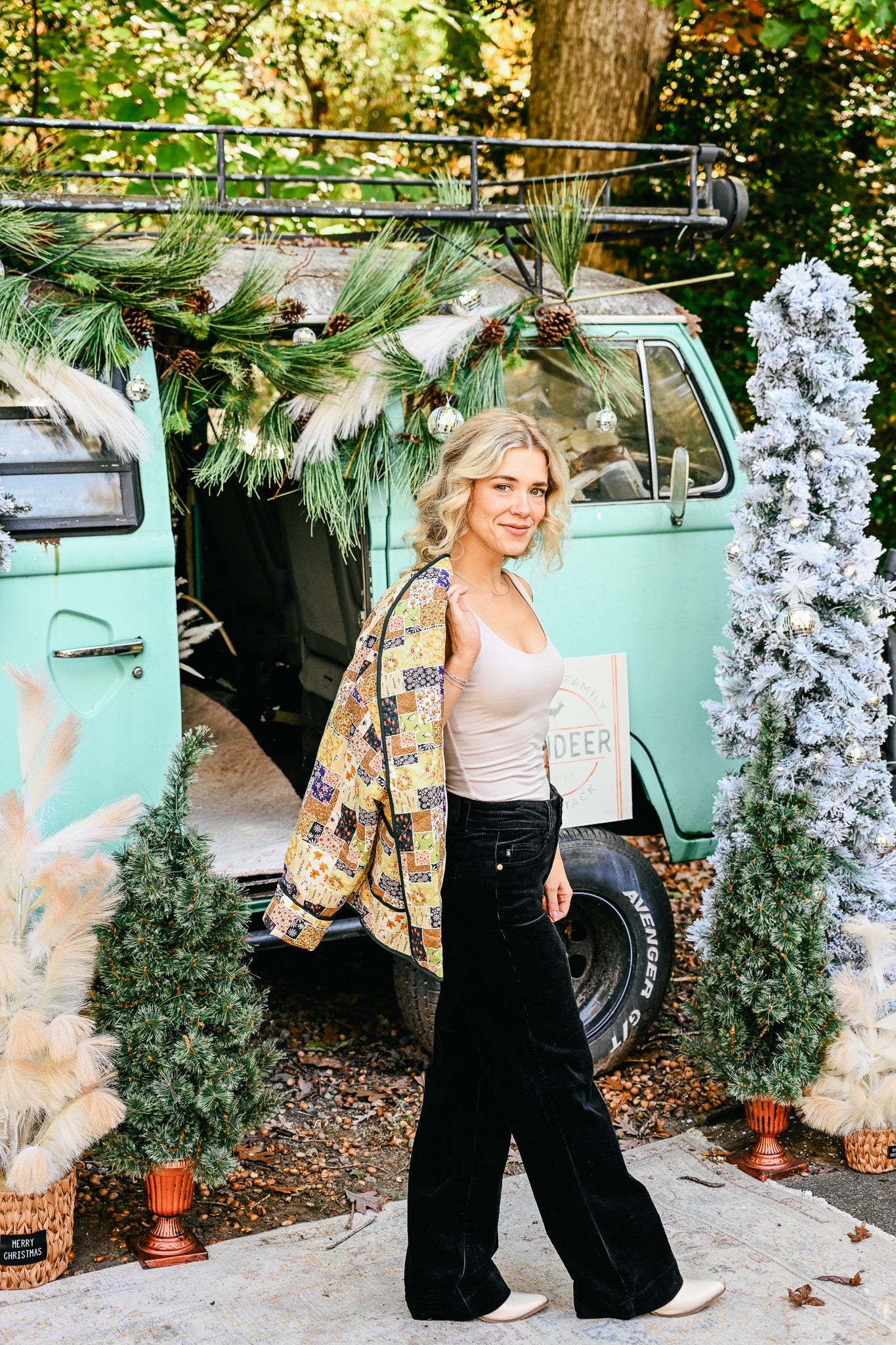 Olive Combo Patchwork Jacket