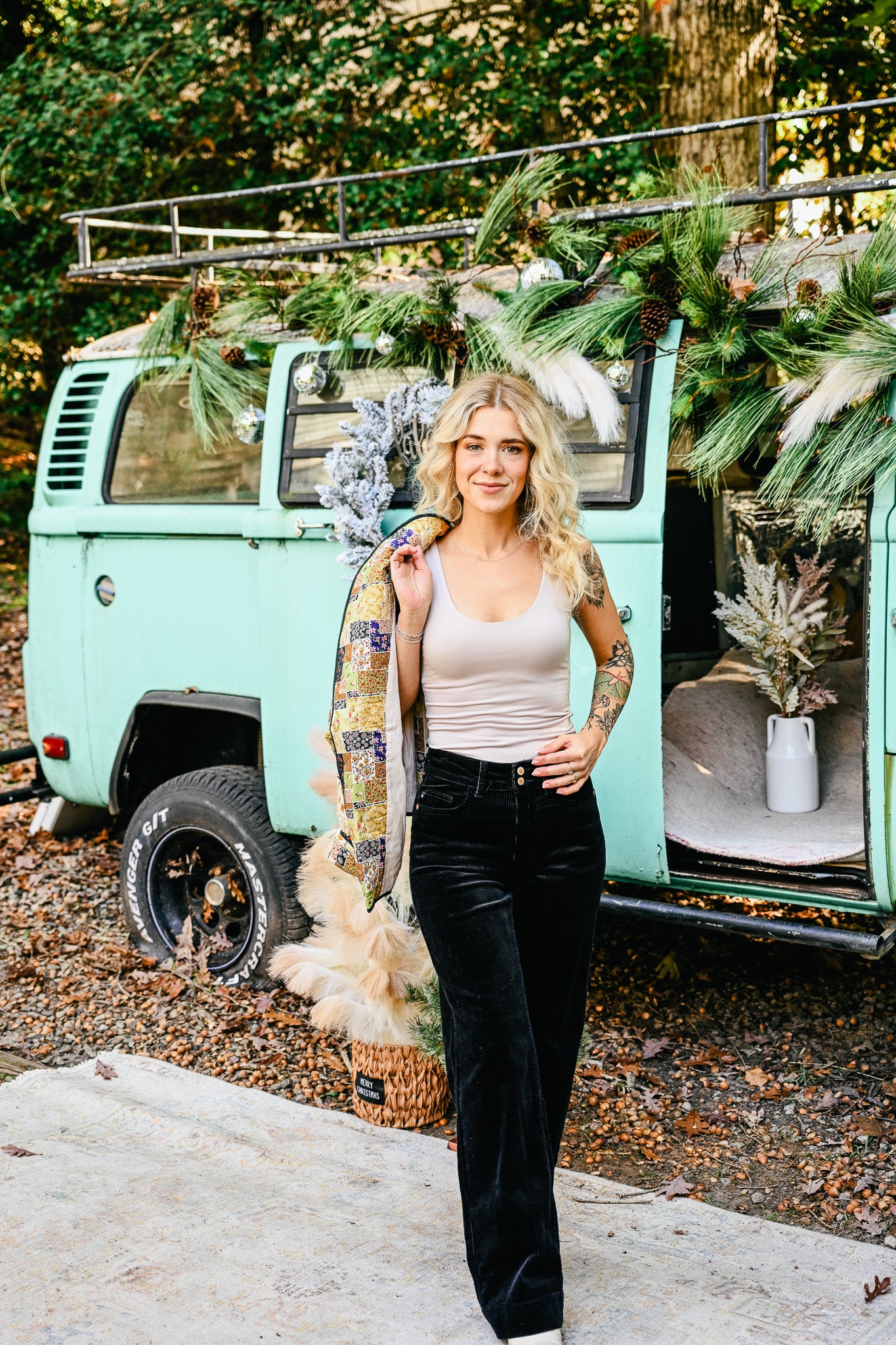 Olive Combo Patchwork Jacket