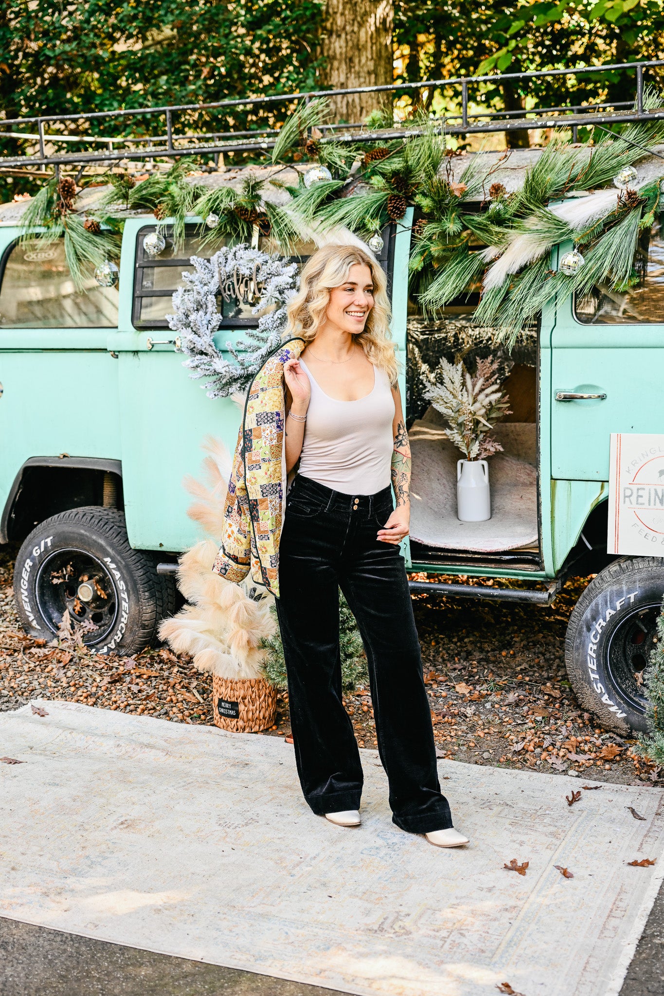 Olive Combo Patchwork Jacket