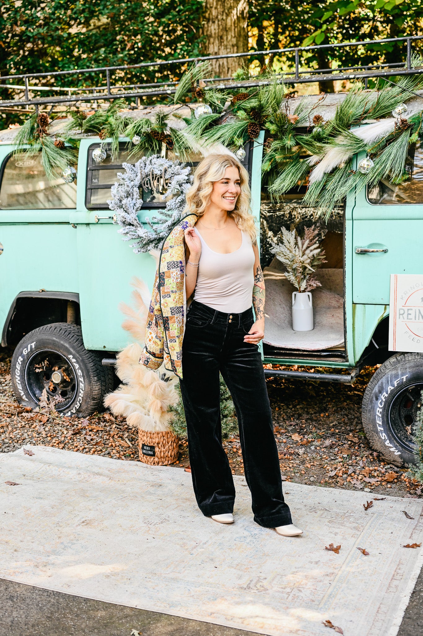 Olive Combo Patchwork Jacket