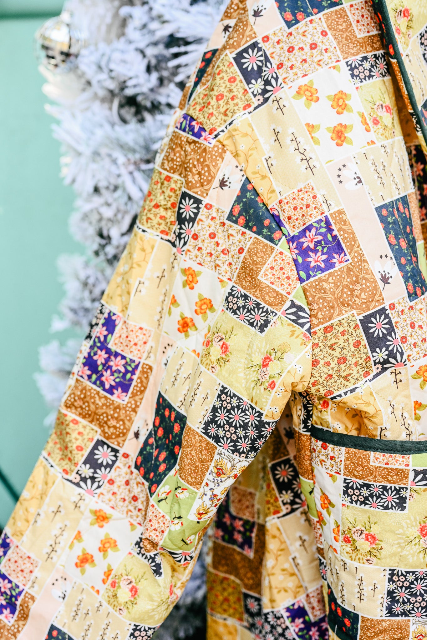 Olive Combo Patchwork Jacket