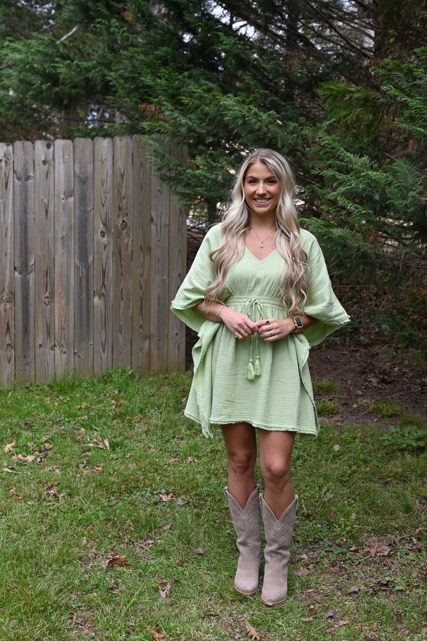 Cabana Celery Caftan