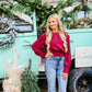 The Mira Burgundy Top