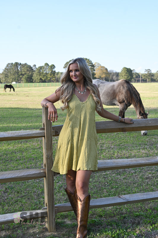 Marigold Fields Mini Dress