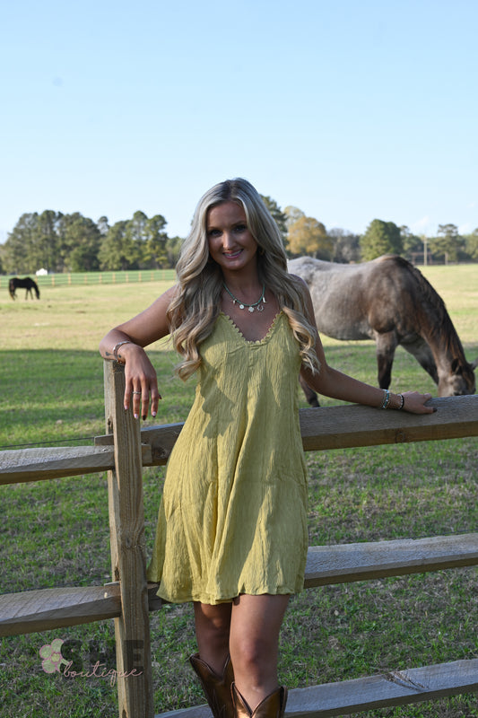 Marigold Fields Mini Dress