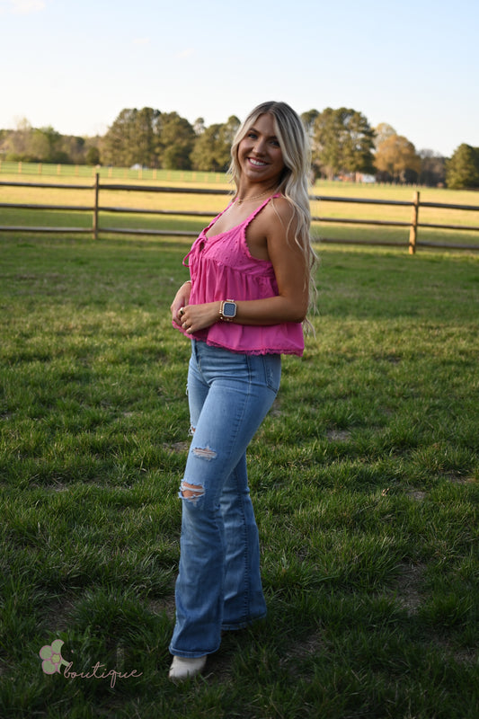 Britney Hot Pink Tank