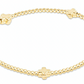EGIRL Signature Cross Small Gold Pattern 2mm Bracelet (KIDS)