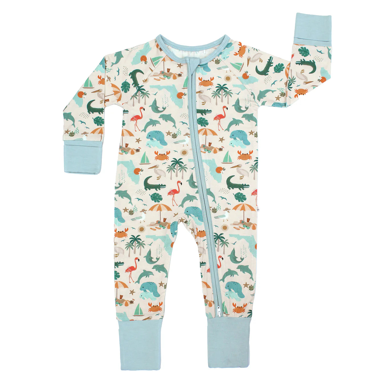 Explore Florida Bamboo Convertible Baby Pajamas