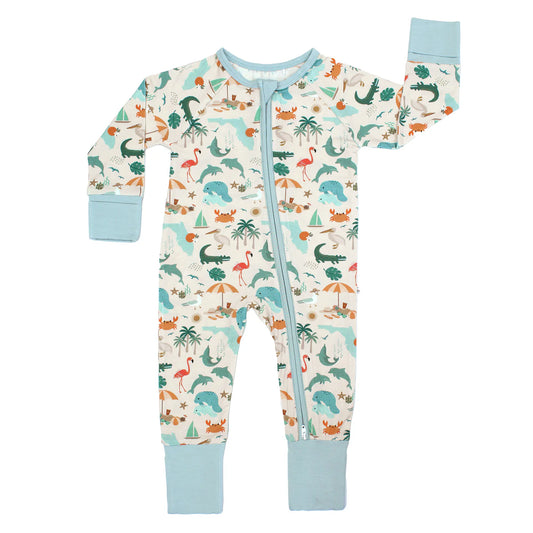 Explore Florida Bamboo Convertible Baby Pajamas