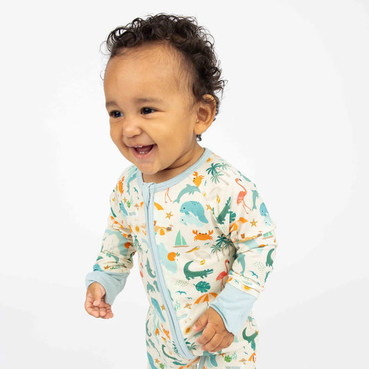 Explore Florida Bamboo Convertible Baby Pajamas