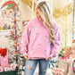 Santa Pink All Over Crewneck
