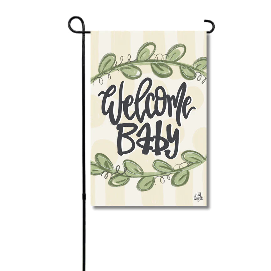 Welcome Baby Glam Flag