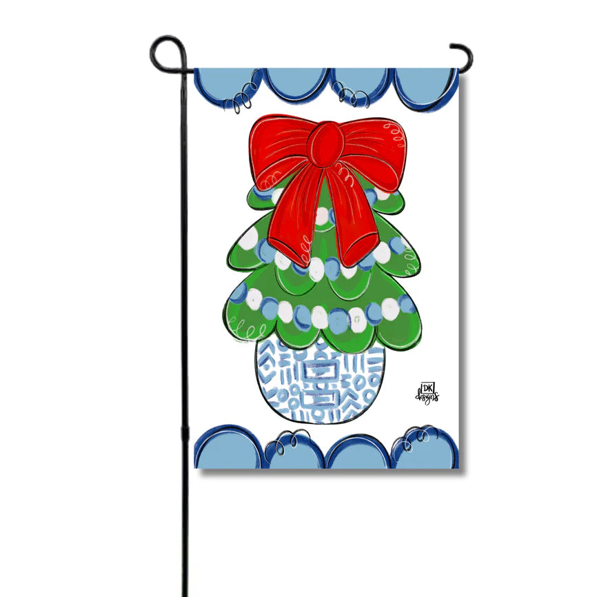 Chinoiserie Tree Garden Glam Flag