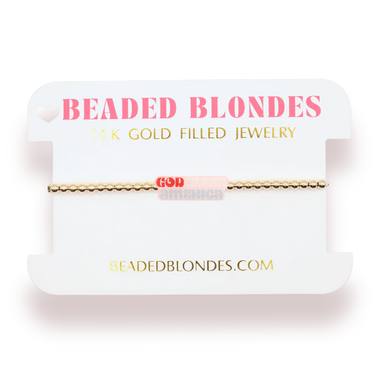 God Bless America Bracelet Standard Size