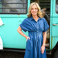 Blaine Maxi Denim Button Up Dress