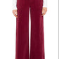 Cabernet Red Wide Leg Pants