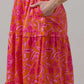 Rea Floral Palmer Poplin Tiered Maxi Dress