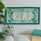 Read Embroidered Canvas Banner