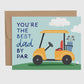 Best Dad By Par Card