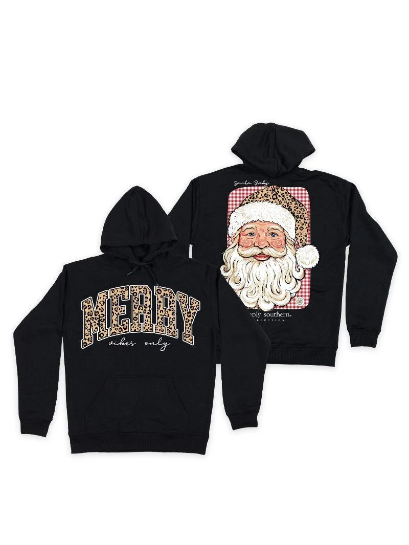 Merry Cheetah Santa Hoodie