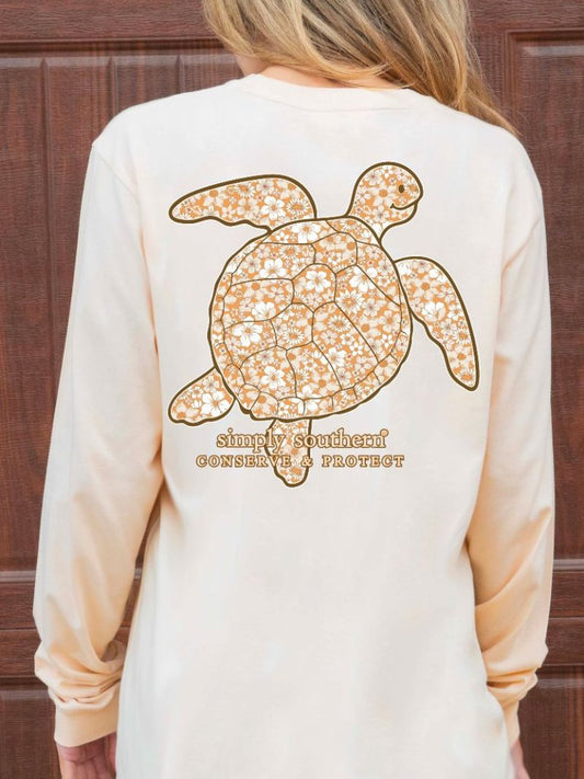 Wildflower Turtle Tan Long Sleeve -