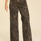 HW Retro Wide Leg Leopard Jeans 881022