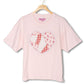 Heart Patchwork Pink Short Sleeve