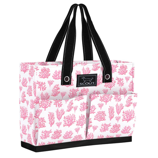 Floral Reef Uptown Girl Pocket Tote Bag