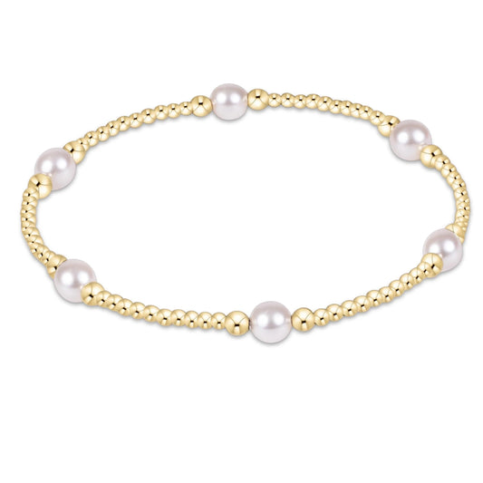 Purpose Pearl 5mm Gold Bracelet