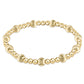 Dignity Sincerity Pattern 6mm Bead Bracelet - Gold