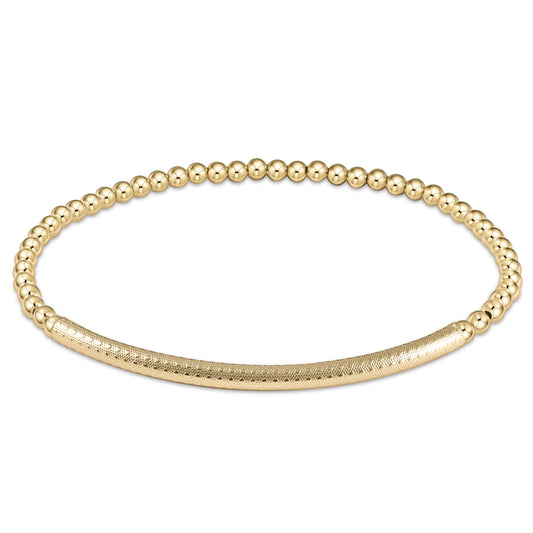 EXTENDS Classic Gold 3mm Bliss Bar Textured