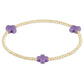 Lavender 2mm Gold Cross