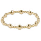 Honesty Gold Sincerity Pattern 6mm Bead Bracelet
